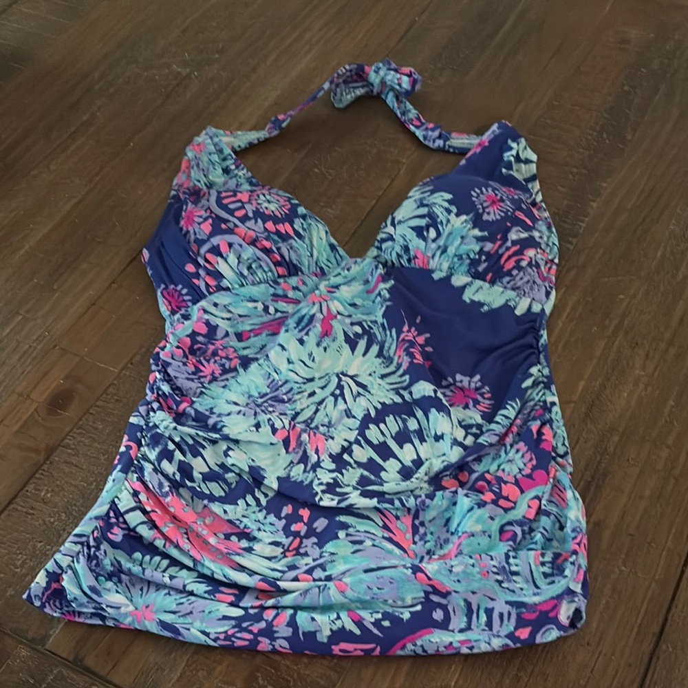 Lilly Pulitzer Blue and Pink Bikini